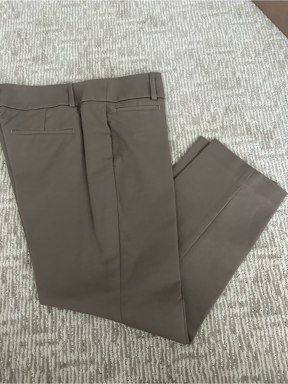 LOFT Women's Marisa Cropped Dress Pants in Taupe Brown